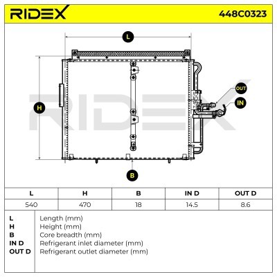 A/C condenser 448C0323 - photo 6