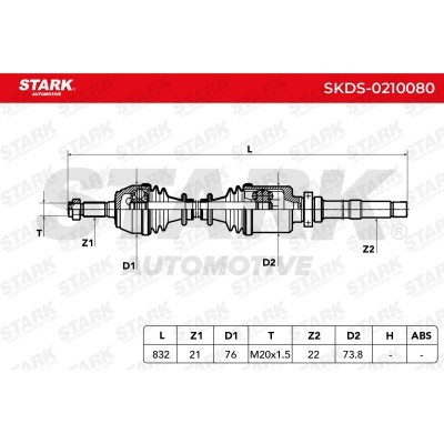 Drive Shaft Stark SKDS-0210080 SKDS-0210080 - photo 7