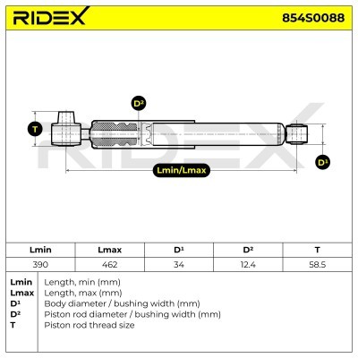 Shock Absorber RIDEX 854S0088 854S0088 - photo 9