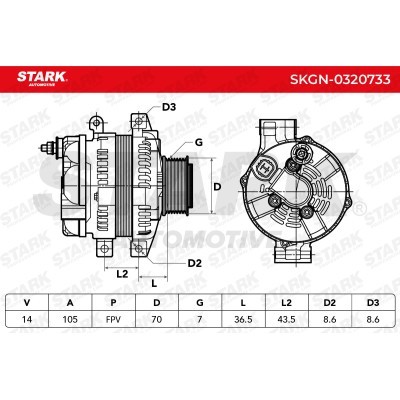 Alternator Stark SKGN-0320733 SKGN-0320733 - photo 7