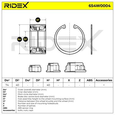 Wheel Bearing RIDEX 654W0004 654W0004 - photo 4
