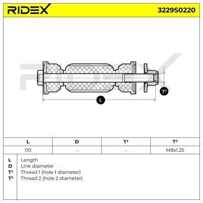 Stabilizer Link RIDEX 3229S0220 3229S0220 - photo 7