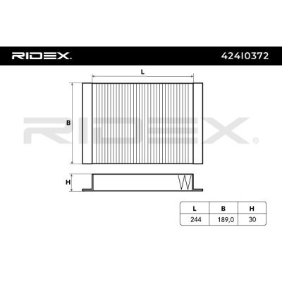 Cabin Air Filter RIDEX 424I0372 424I0372 - photo 4