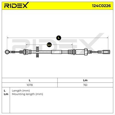 Cable Pull, Parking Brake RIDEX 124C0226 124C0226 - photo 6