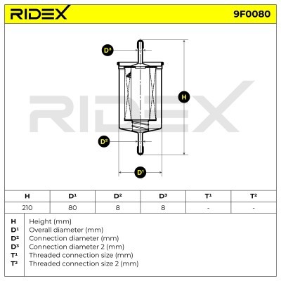 Fuel Filter RIDEX 9F0080 9F0080 - photo 4