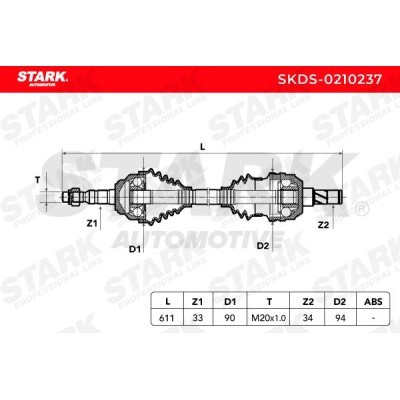 Drive Shaft Stark SKDS-0210237 SKDS-0210237 - photo 8