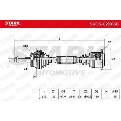Drive Shaft Stark SKDS-0210138 SKDS-0210138 - photo 8