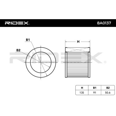 Air Filter RIDEX 8A0137 8A0137 - photo 3