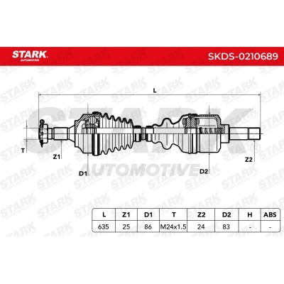 Drive Shaft Stark SKDS-0210689 SKDS-0210689 - photo 7