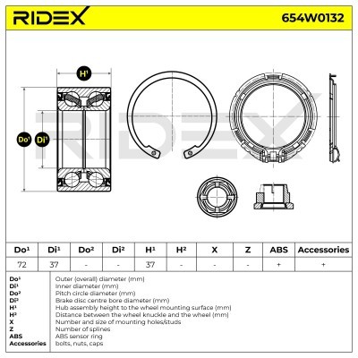 Wheel Bearing RIDEX 654W0132 654W0132 - photo 5