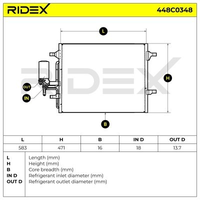A/C condenser 448C0348 - photo 4