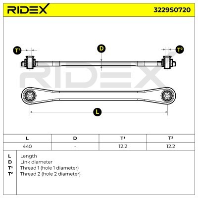 Stabilizer Link RIDEX 3229S0720 3229S0720 - photo 5