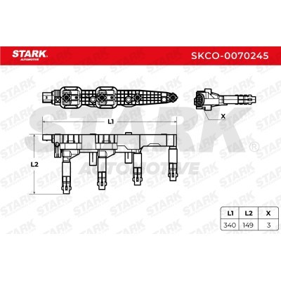 Ignition Coil Stark SKCO-0070245 SKCO-0070245 - photo 3