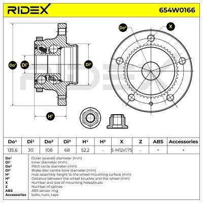 Wheel Bearing RIDEX 654W0166 654W0166 - photo 4