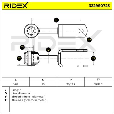 Stabilizer Link RIDEX 3229S0723 3229S0723 - photo 5