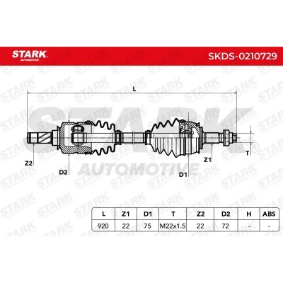 Drive Shaft Stark SKDS-0210729 SKDS-0210729 - photo 7