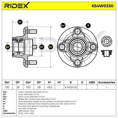 Wheel Bearing RIDEX 654W0330 654W0330 - photo 5