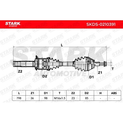 Drive Shaft Stark SKDS-0210391 SKDS-0210391 - photo 7