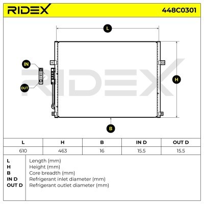 A/C condenser 448C0301 - photo 4