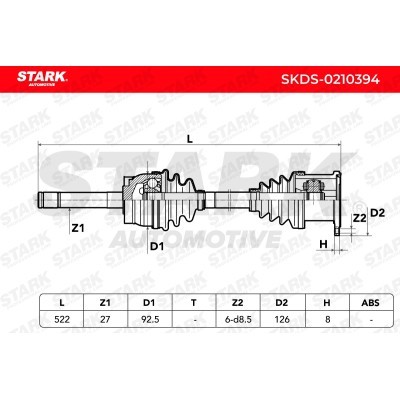 Drive Shaft Stark SKDS-0210394 SKDS-0210394 - photo 7
