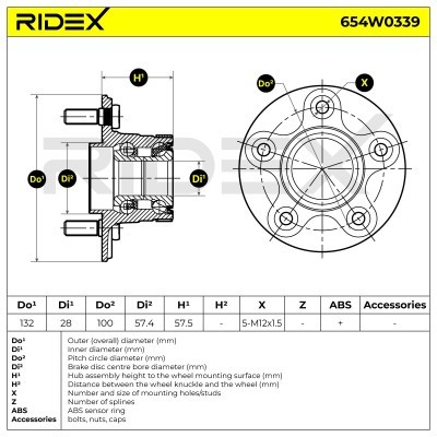 Wheel Bearing RIDEX 654W0339 654W0339 - photo 2