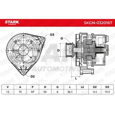 Alternator Stark SKGN-0320167 SKGN-0320167 - photo 9