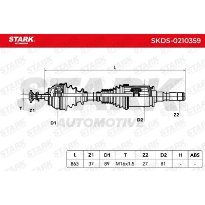 Drive Shaft Stark SKDS-0210359 SKDS-0210359 - photo 3