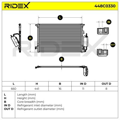 A/C condenser 448C0330 - photo 7