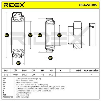 Wheel Bearing RIDEX 654W0185 654W0185 - photo 5