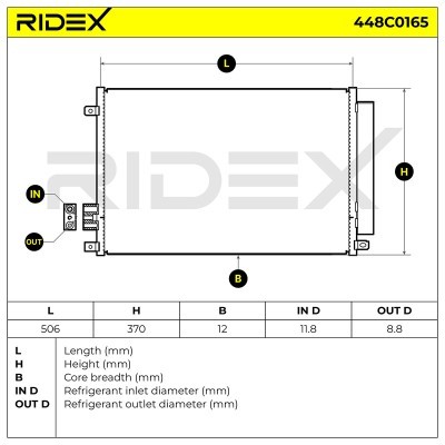 A/C condenser 448C0165 - photo 4