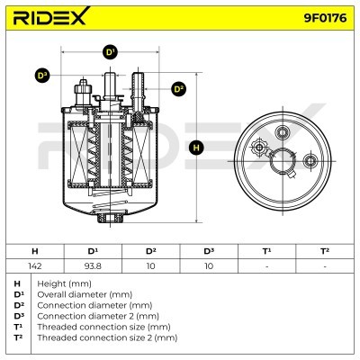 Fuel Filter RIDEX 9F0176 9F0176 - photo 6