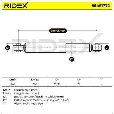 Shock Absorber RIDEX 854S1772 854S1772 - photo 6