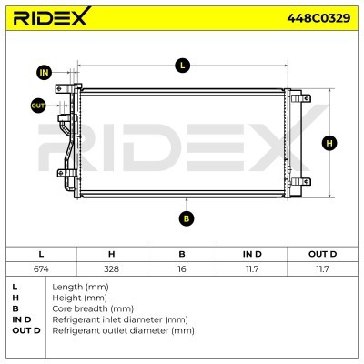 A/C condenser 448C0329 - photo 6