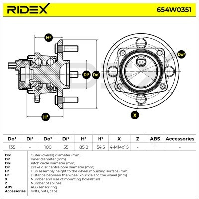 Wheel Bearing RIDEX 654W0351 654W0351 - photo 7