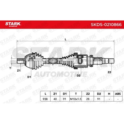 Drive Shaft Stark SKDS-0210866 SKDS-0210866 - photo 6