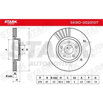 Brake Disc Stark SKBD-0020107 SKBD-0020107 - photo 7