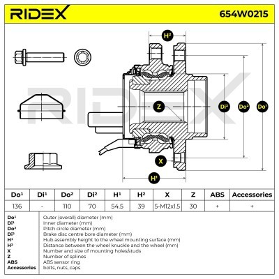 Wheel Bearing RIDEX 654W0215 654W0215 - photo 7