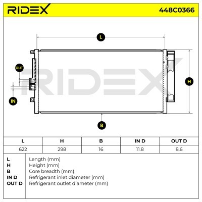 A/C condenser 448C0366 - photo 4