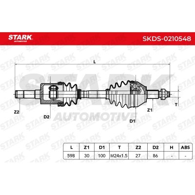 Drive Shaft Stark SKDS-0210548 SKDS-0210548 - photo 6