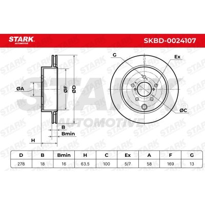 Brake Disc Stark SKBD-0024107 SKBD-0024107 - photo 8