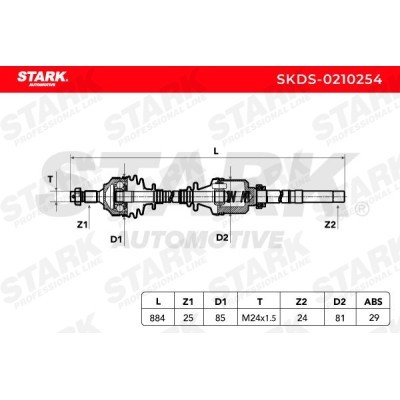 Drive Shaft Stark SKDS-0210254 SKDS-0210254 - photo 6