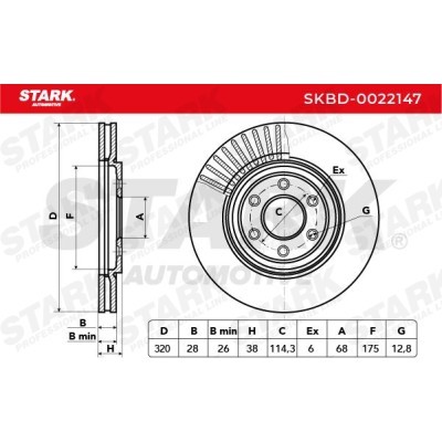 Brake Disc Stark SKBD-0022147 SKBD-0022147 - photo 5