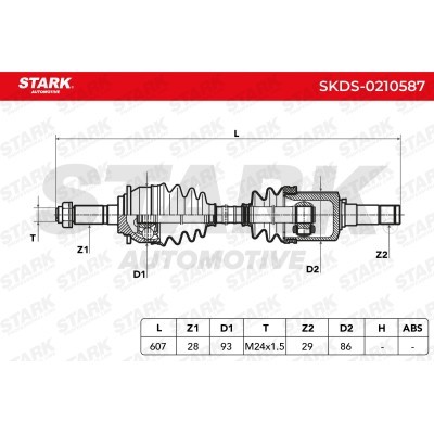 Drive Shaft Stark SKDS-0210587 SKDS-0210587 - photo 7