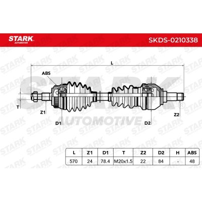 Drive Shaft Stark SKDS-0210338 SKDS-0210338 - photo 6