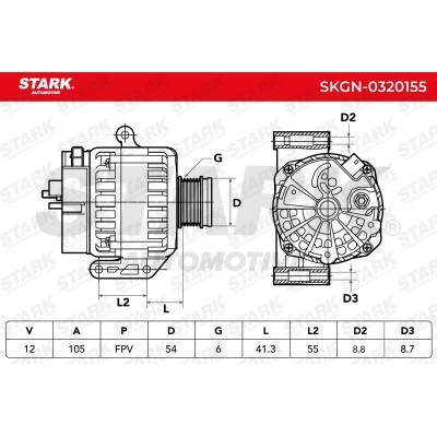Alternator Stark SKGN-0320155 SKGN-0320155 - photo 5
