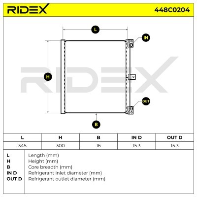 A/C condenser 448C0204 - photo 6