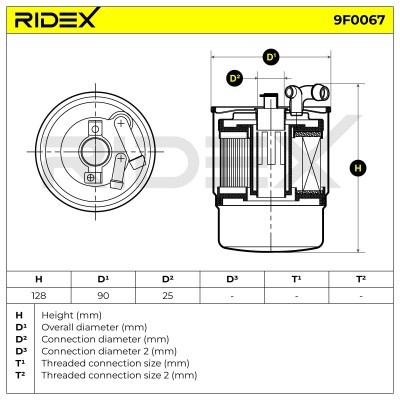 Fuel Filter RIDEX 9F0067 9F0067 - photo 4
