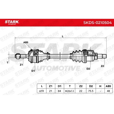 Drive Shaft Stark SKDS-0210504 SKDS-0210504 - photo 7