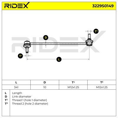 Stabilizer Link RIDEX 3229S0149 3229S0149 - photo 15