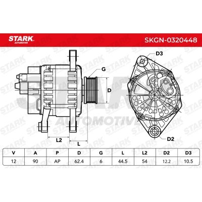 Alternator Stark SKGN-0320448 SKGN-0320448 - photo 5